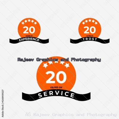 Years Badge For Twenty
