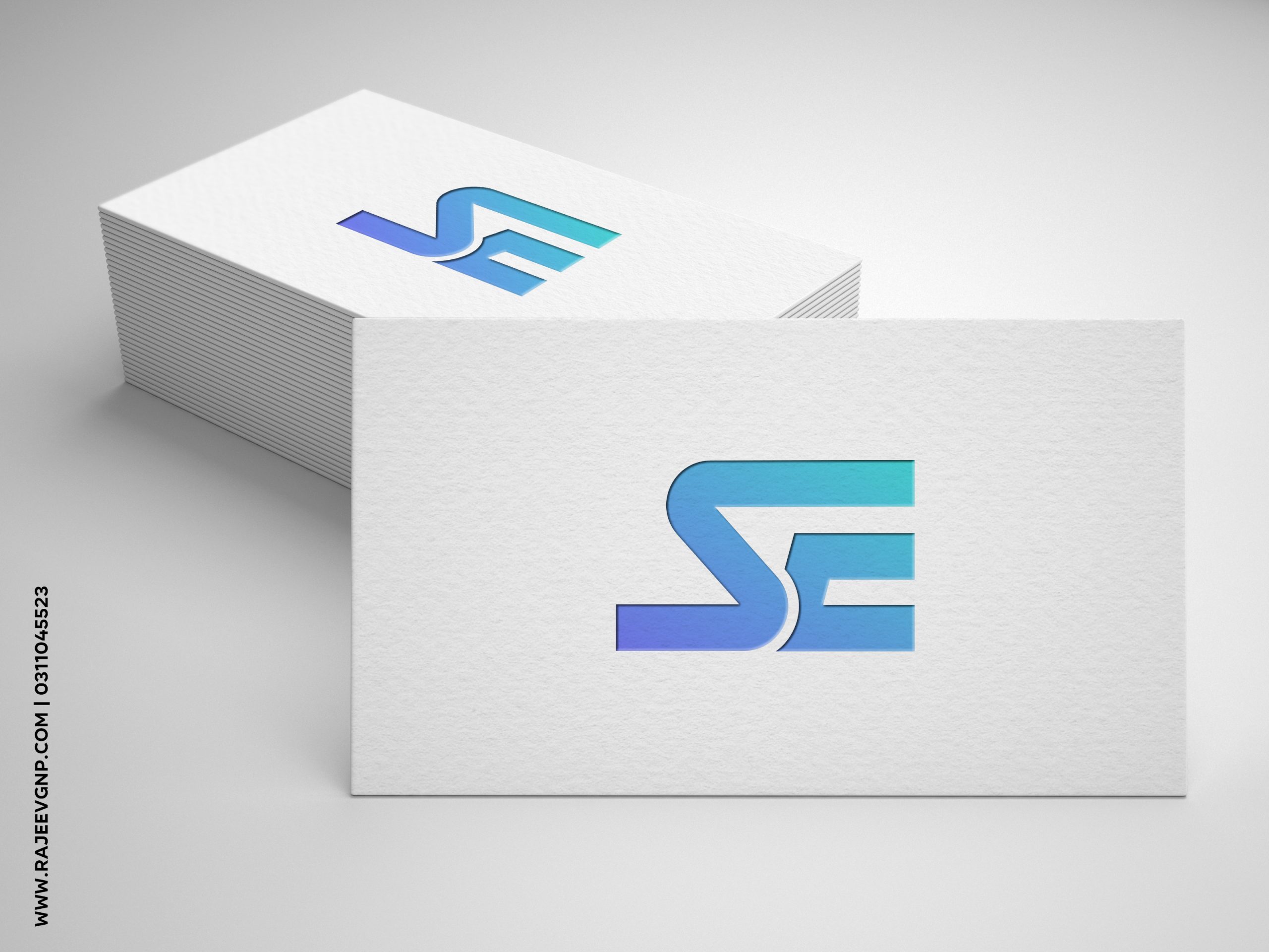SE Business Card Mockup by Rajeev Graphics & Photography